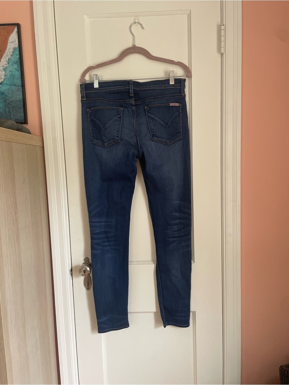 Hudson Jeans Dark Blue Nico Mid-Rise Super Skinny Jeans - Picture 2 of 14